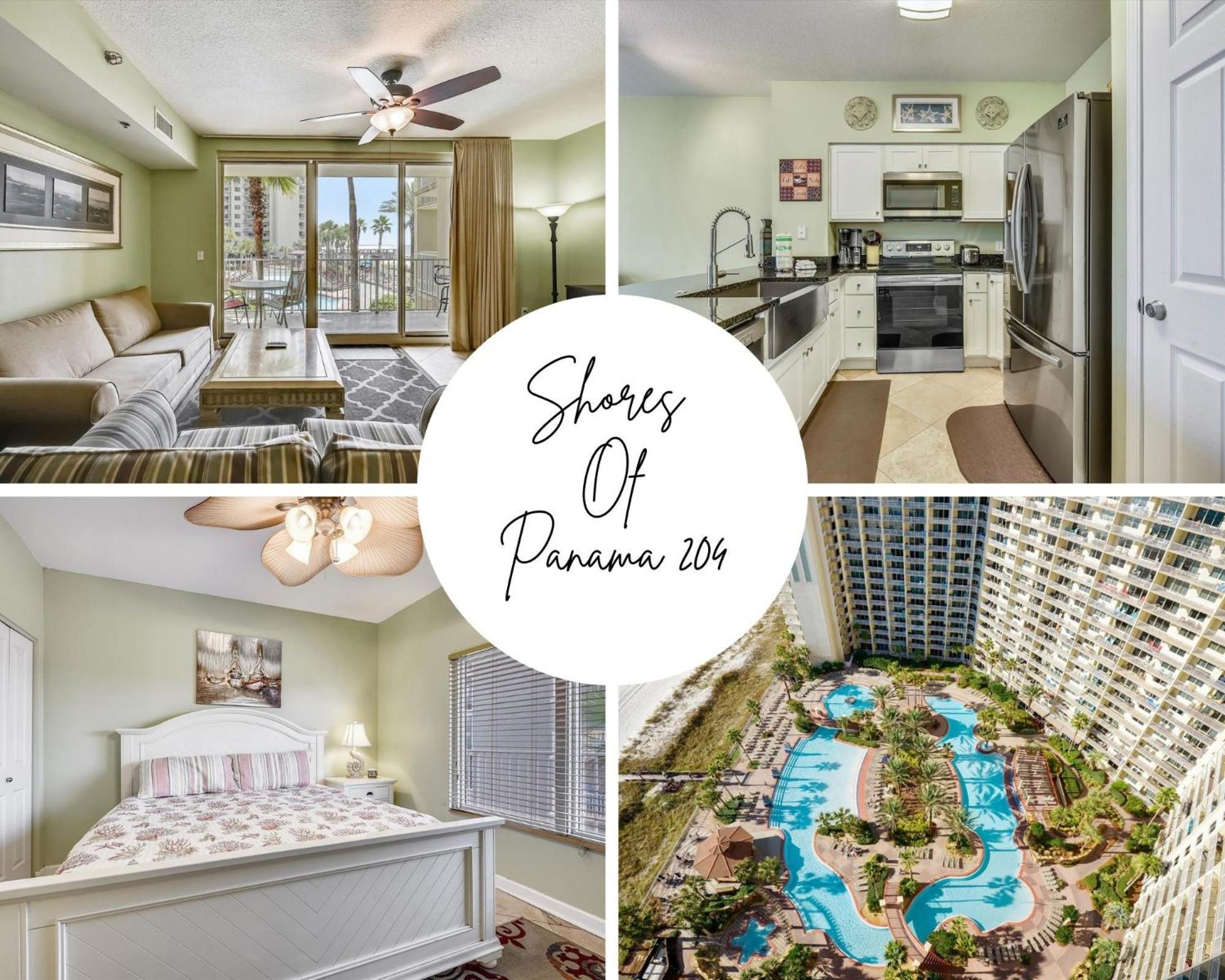 Shores Of Panama 204 - 2nd Floor 2 Bedroom Sleeps 8, Same Floor Reserved Parking, Free Fun Apartment Panama City Beach